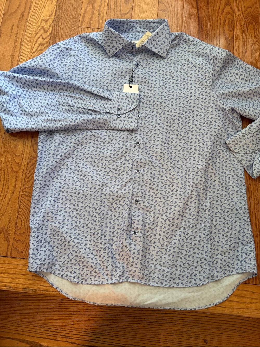 NWT Stenströms Desert Collection Egyptian Cotton Shirt 17.5 Safari Country Club - Picture 2 of 13